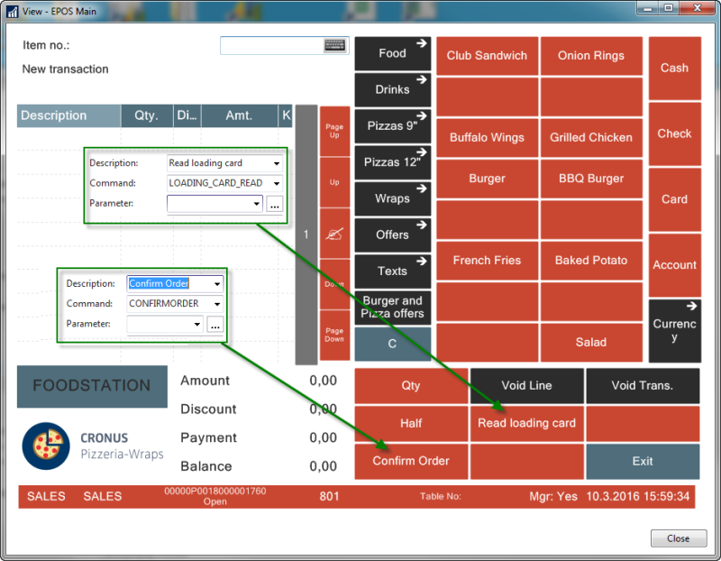Setting Up the POS for Loading Card Usage