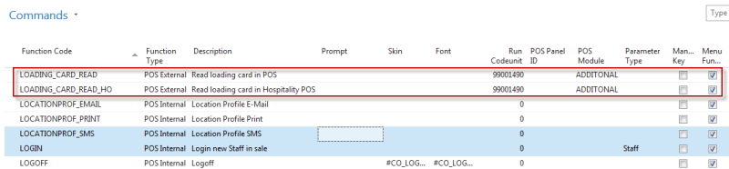 Setting Up the POS for Loading Card Usage