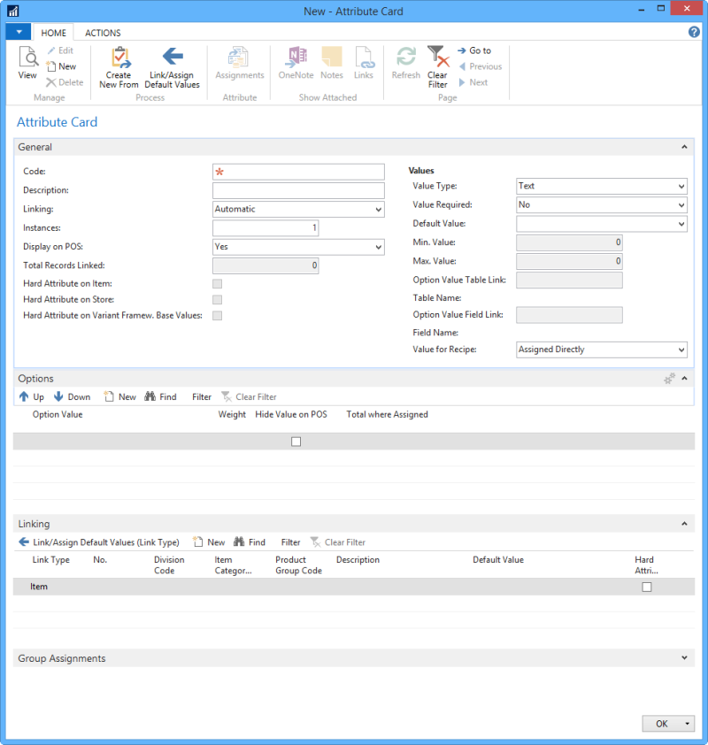 Setting Up Attributes
