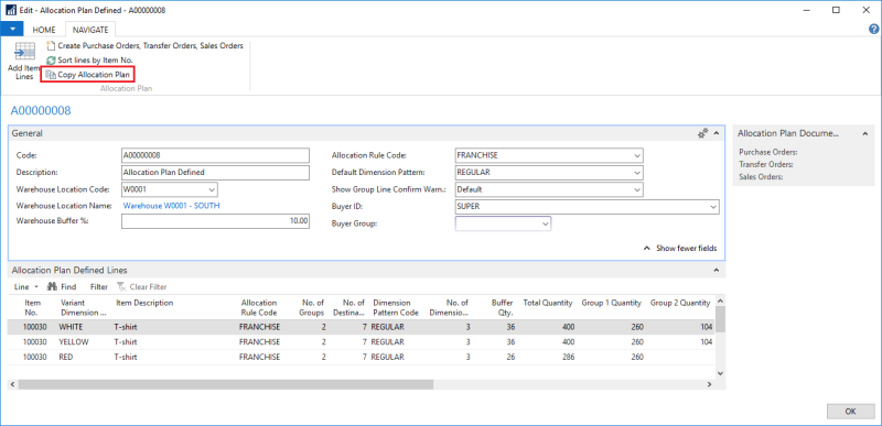How to: Copy an Allocation Plan Defined
