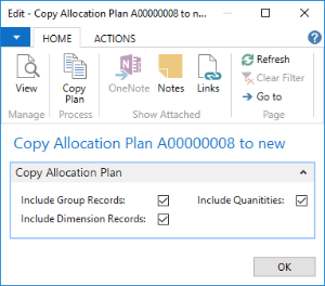 How to: Copy an Allocation Plan Defined