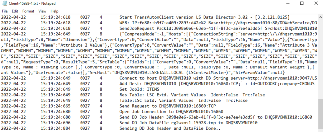 Debug LS Data Director Web Service