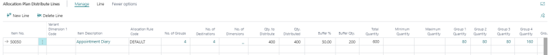 How to: Add Items to Allocation Plan Distribute Lines
