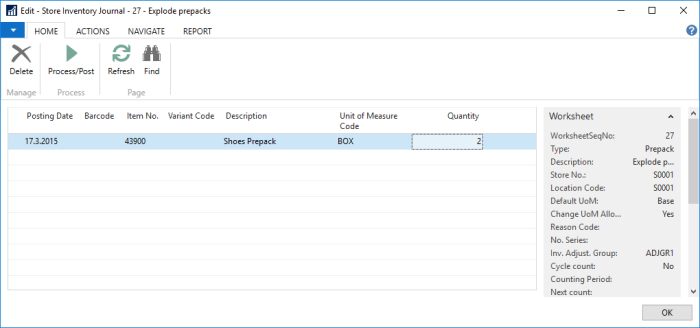 How to: Explode Prepacks in Store Inventory